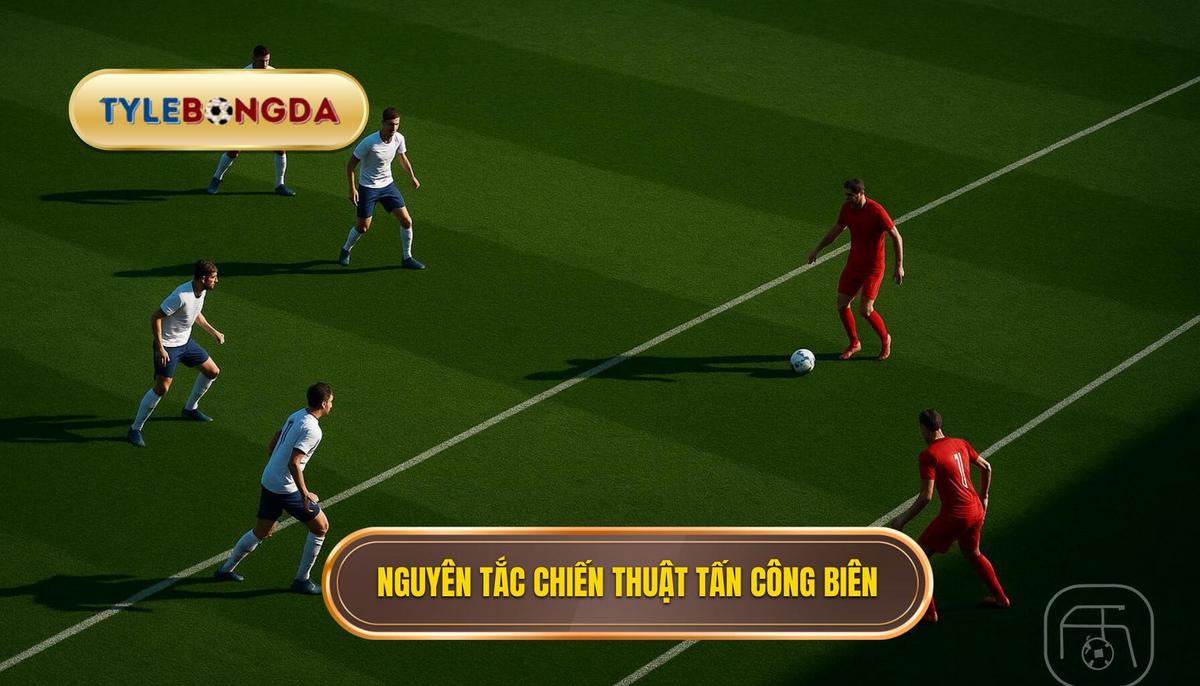 Chiến thuật Tấn công Biên: Bí quyết làm chủ cánh và tạo đột biến trong bóng đá hiện đại 2 Nguyên tắc cốt lõi của Chiến thuật tấn công biên