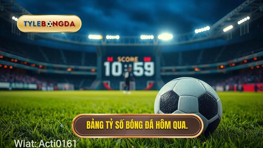 Bảng tổng hợp tỷ số bóng đá hôm qua tiêu biểu