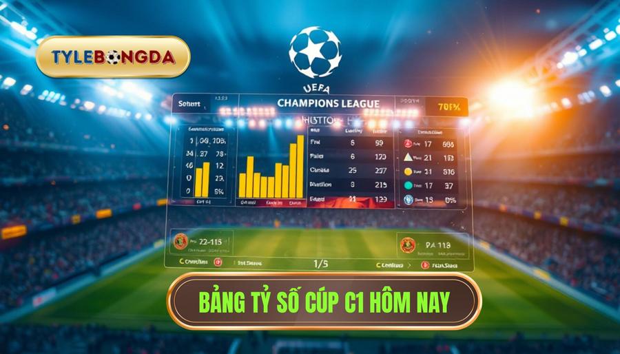 Bảng thống kê tỷ số cúp C1 hôm nay và các thông số kỹ thuật